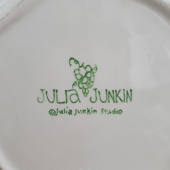Julia Junkin Studio Vintage Snack Dessert Plates Set of 6 - Picture 8 of 8